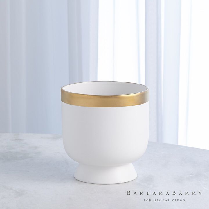 Modern Gold Banded Vase-Small