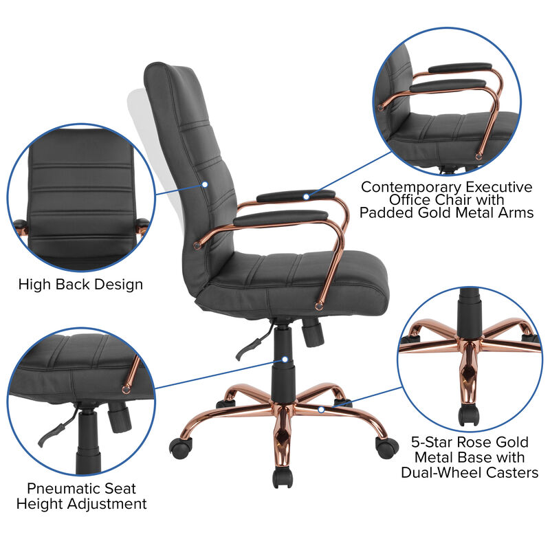 Flash Furniture  High Back  Leather Executive Swivel Chair image number 3