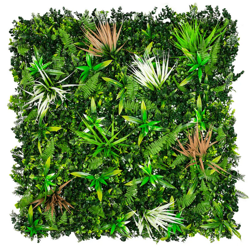 Luxury Wild Tropics Artificial Vertical Garden 40" x 40" 11SQ FT Commercial Grade UV Resistant