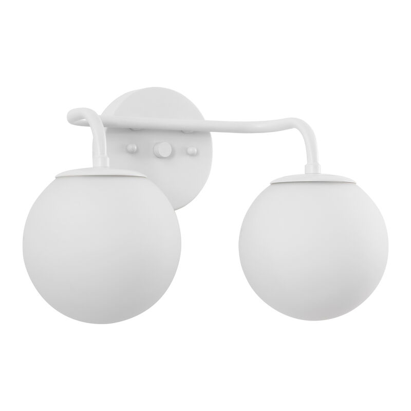 Louis Parisian Globe Metal/Frosted Glass Modern Contemporary LED Vanity Light