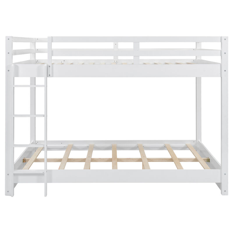 Merax Wood Queen Size Bunk Bed with Ladder