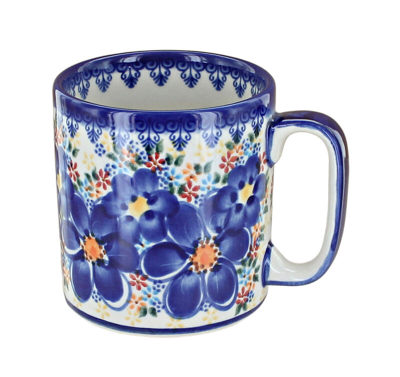 Blue Rose Polish Pottery Fairy Meadow Coffee Mug