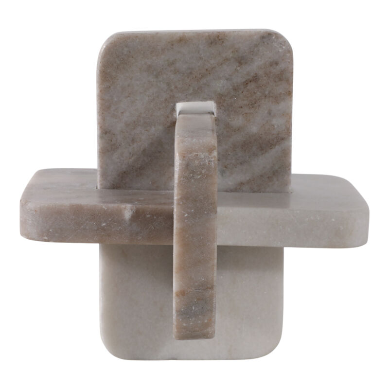7" Marble Knot, White/beige image number 5