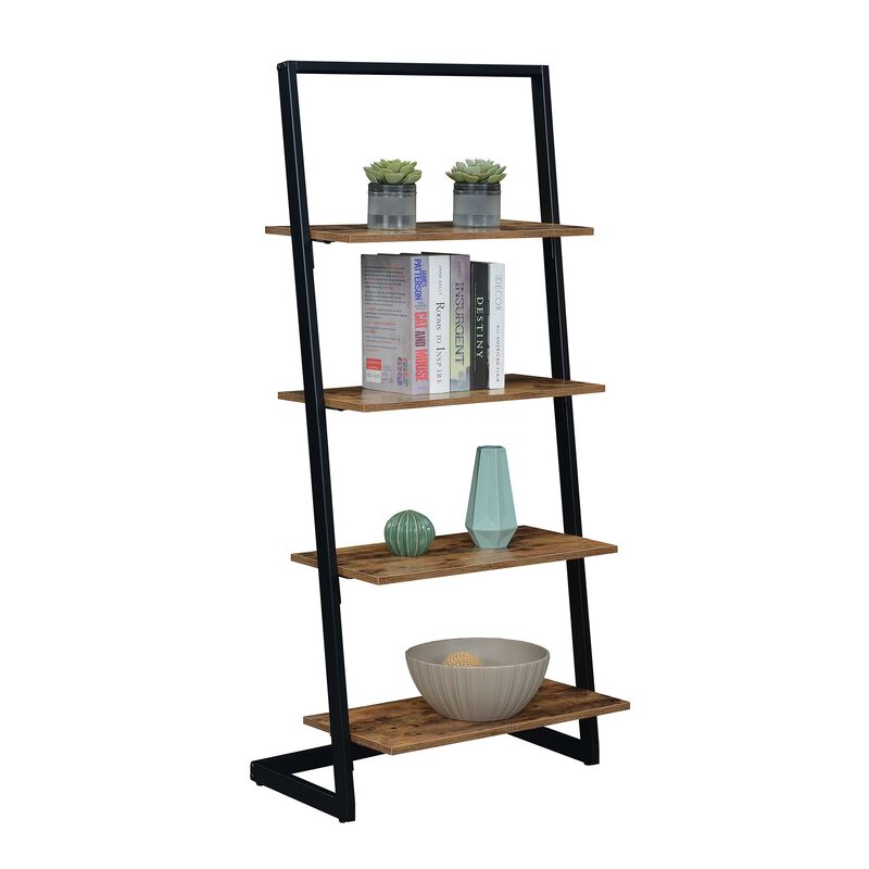 Convenience Concepts Graystone Ladder Bookshelf, Barnwood/Black