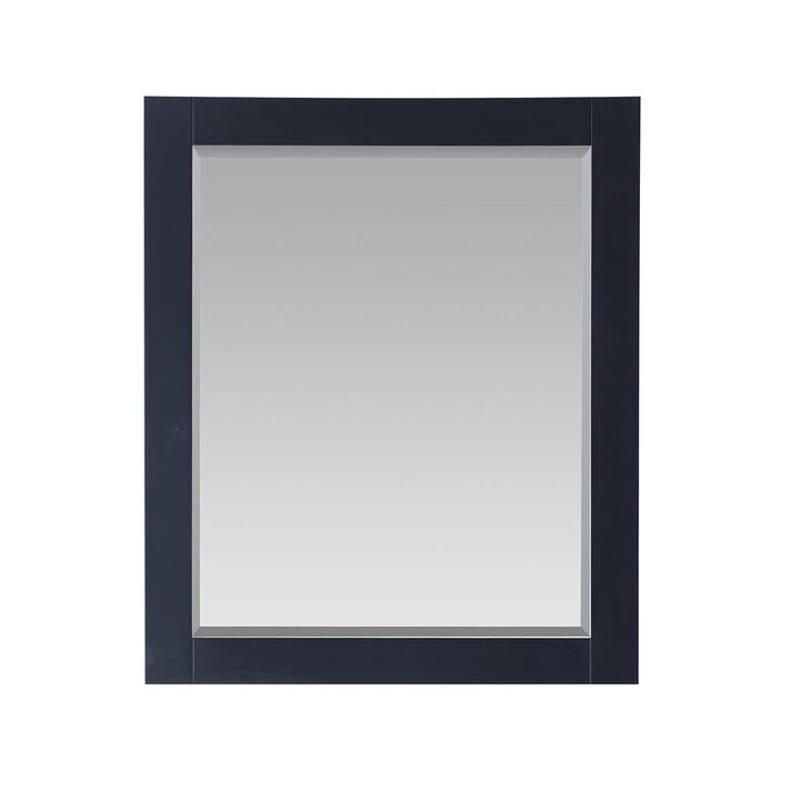 Altair 28 Rectangular Bathroom Wood Framed Wall Mirror in Classic Blue