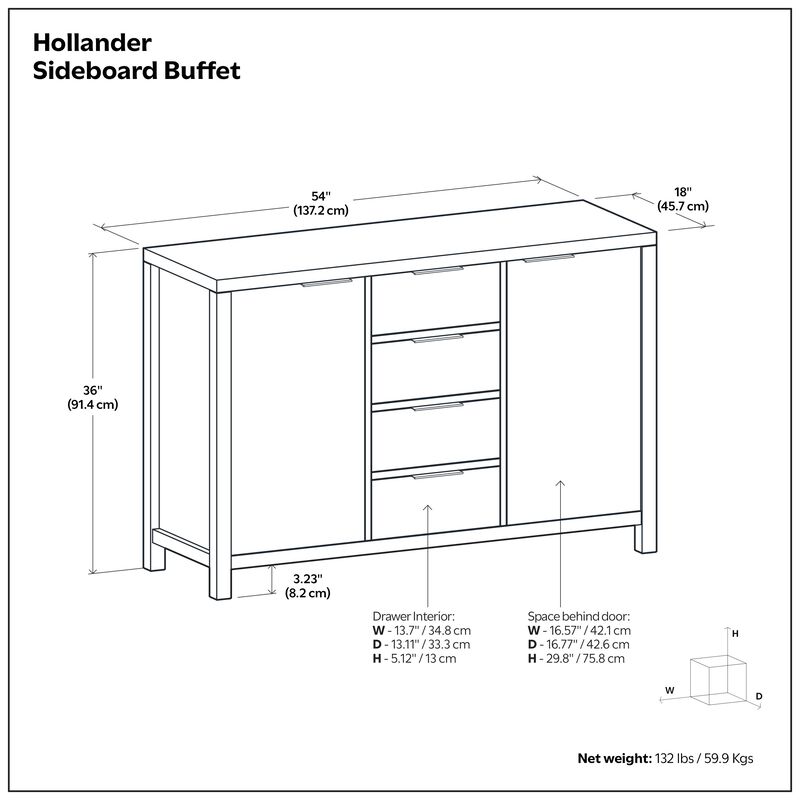Simpli Home Hollander Sideboard Buffet image number 8