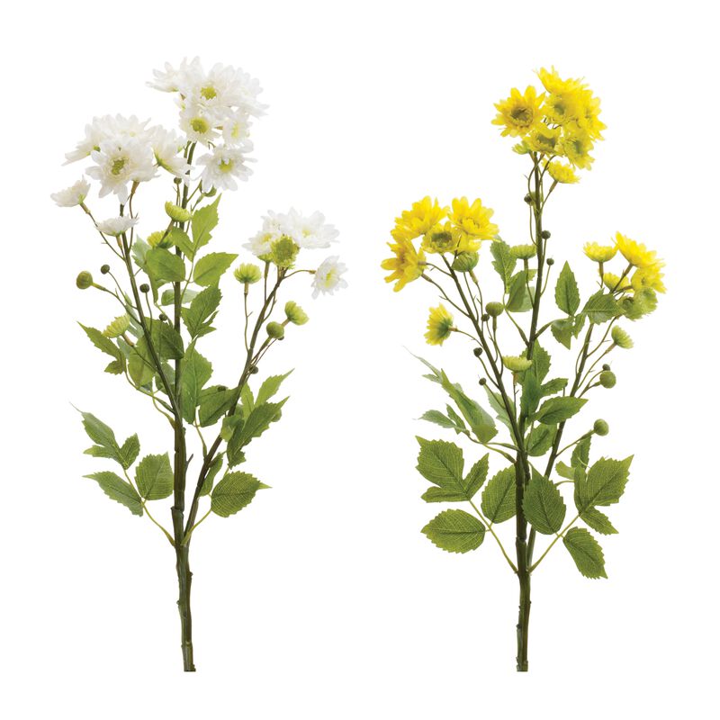 Mum Artificial Flower Spray for Vibrant Home D&eacute;cor and Floral Arrangements (Set of 12)