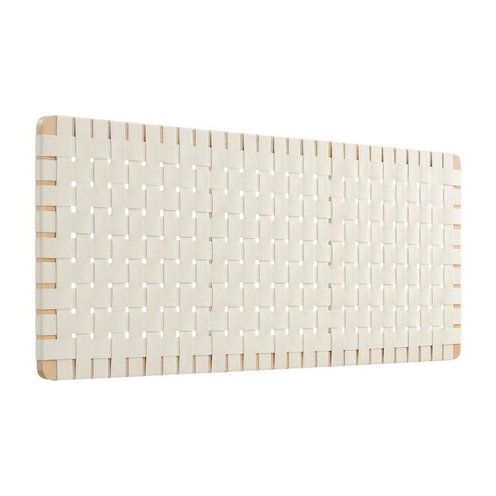 Vegan Leather Wall-Mount Headboard Queen Size with Durable Modern Design