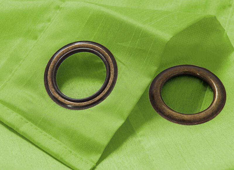 RT Designers Collection Nancy Faux Luxurious Silk Grommet Curtain Panel 54" x 63" Navy