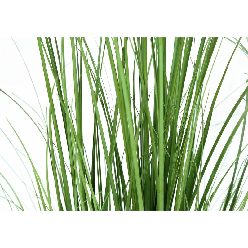 Monarch Specialties I 9565 - Artificial Plant, 47" Tall, Grass Tree, Indoor, Faux, Fake, Floor, Greenery, Potted, Real Touch, Decorative, Green Grass, Black Pot image number 3