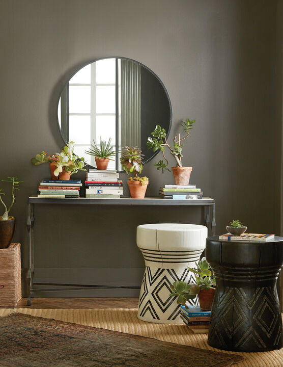 Commerce & Market Carved Stump Side Table