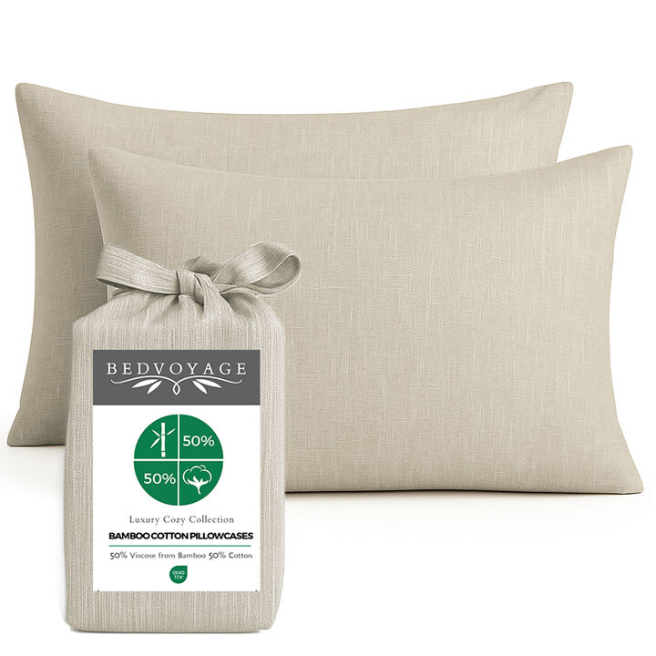 BedVoyage Melange viscose from Bamboo Cotton Pillowcases