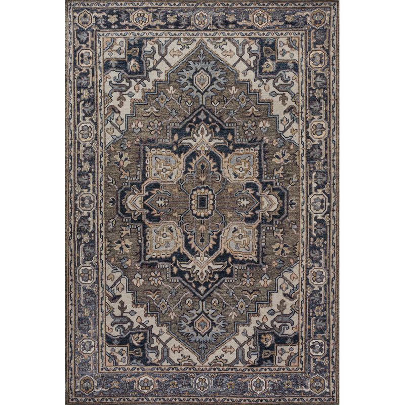 Cirali Ornate Large Medallion Machine-Washable Area Rug