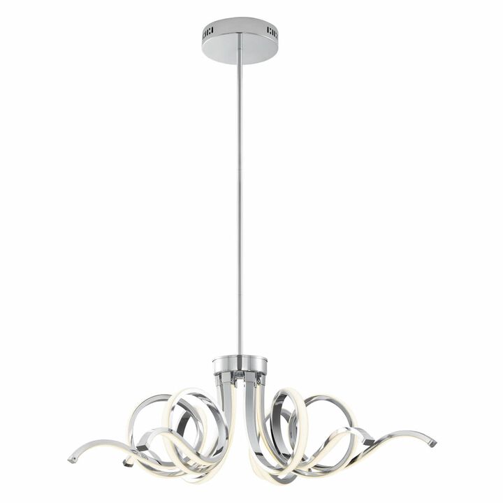 Magnolia Chandelier Black Metal Integrated LED Dimmable