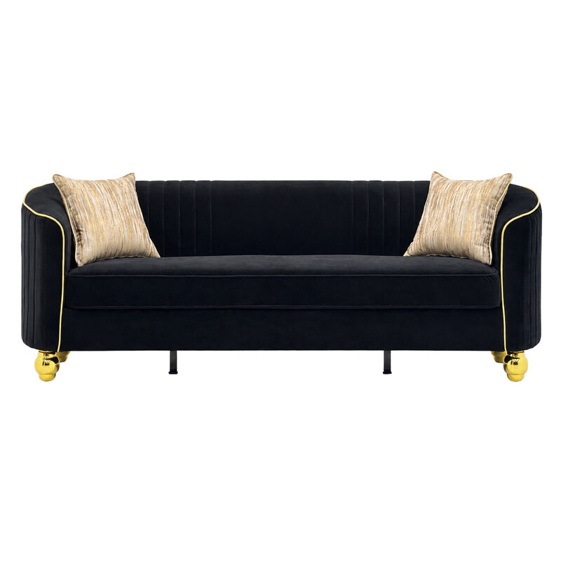 Grebol 3 Seater Velvet Sofa image number 0