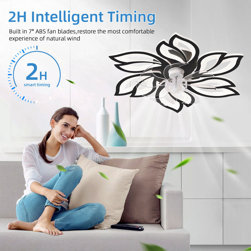 ELEMENT ACE Modern Nordic Ceiling Fan with Quiet Operation and Energy Efficient Lighting image number 5