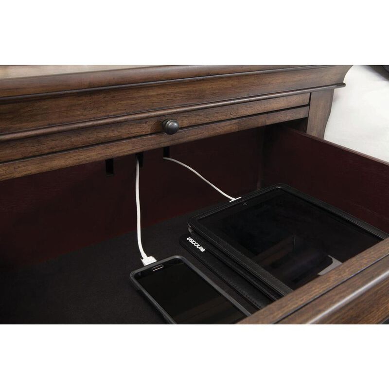 Coaster Co. of America Franco 2-drawer Nightstand with Pull Out Tray Burnished Oak