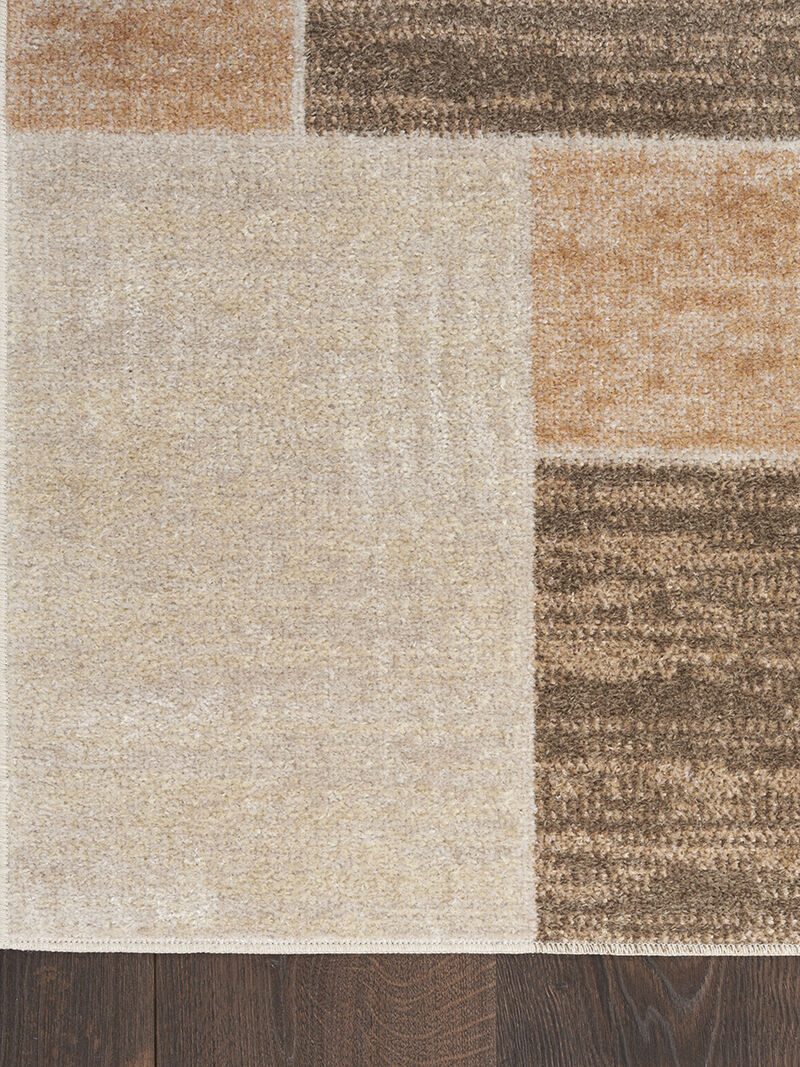 Astra Machine Washable ASW09 Beige/Multicolor 3'3" x 5' Rug