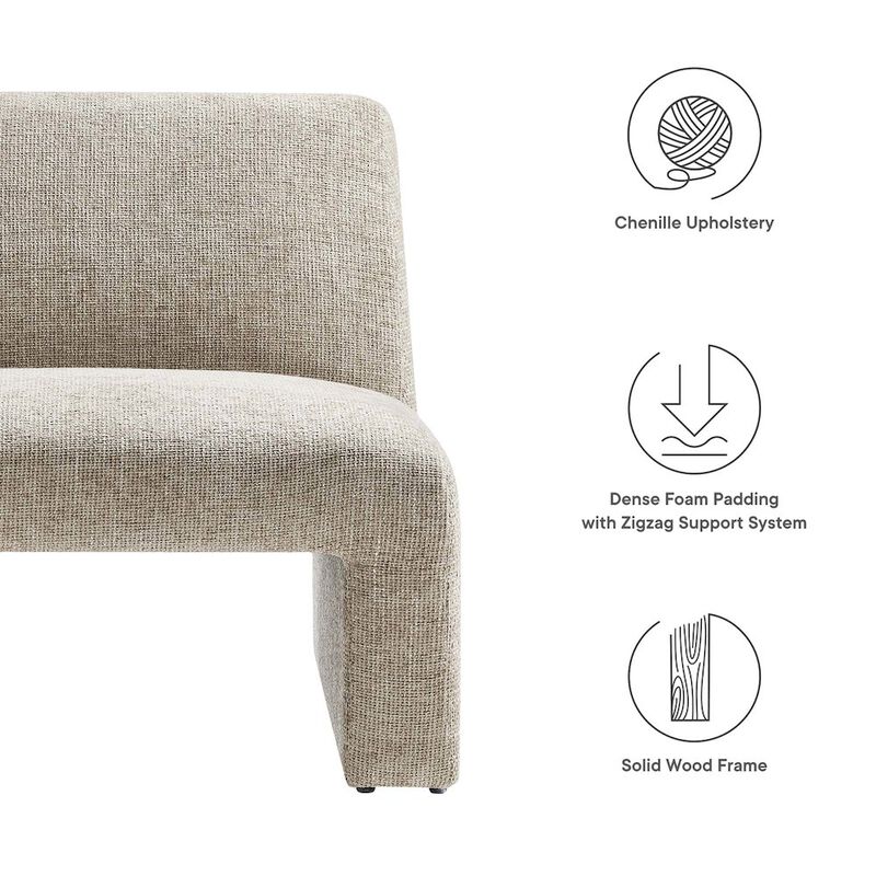 Amita Chenille Upholstered Accent Chair image number 1