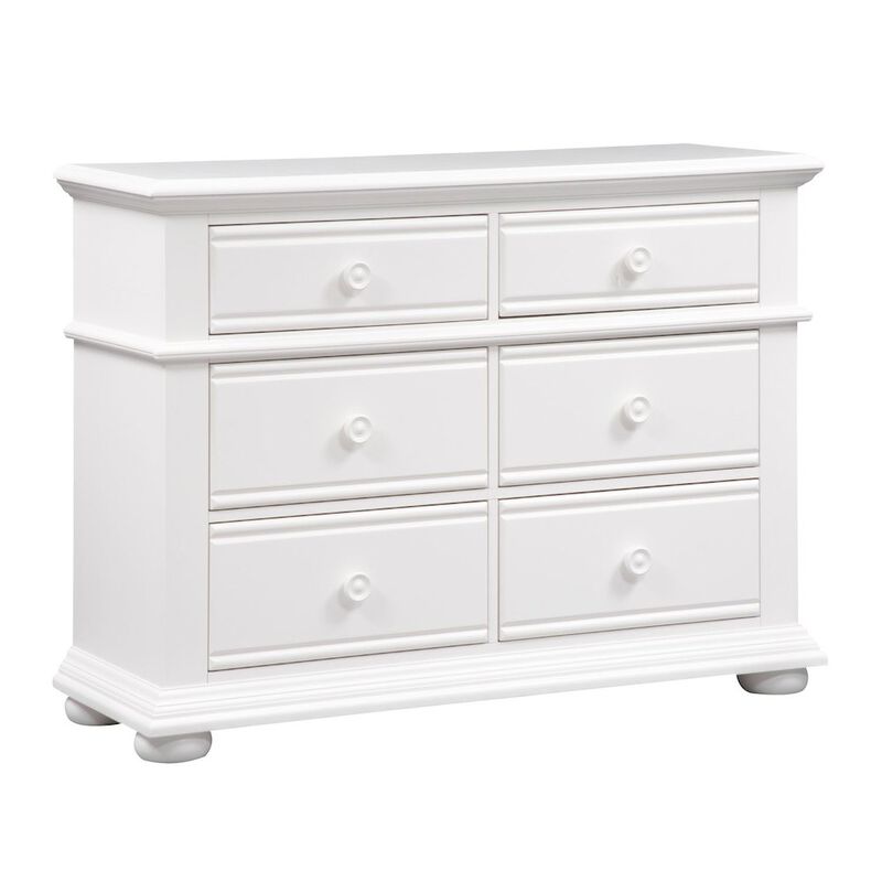 Liberty Furniture Summer House 6 Drawer Dresser in Oyster White image number 0