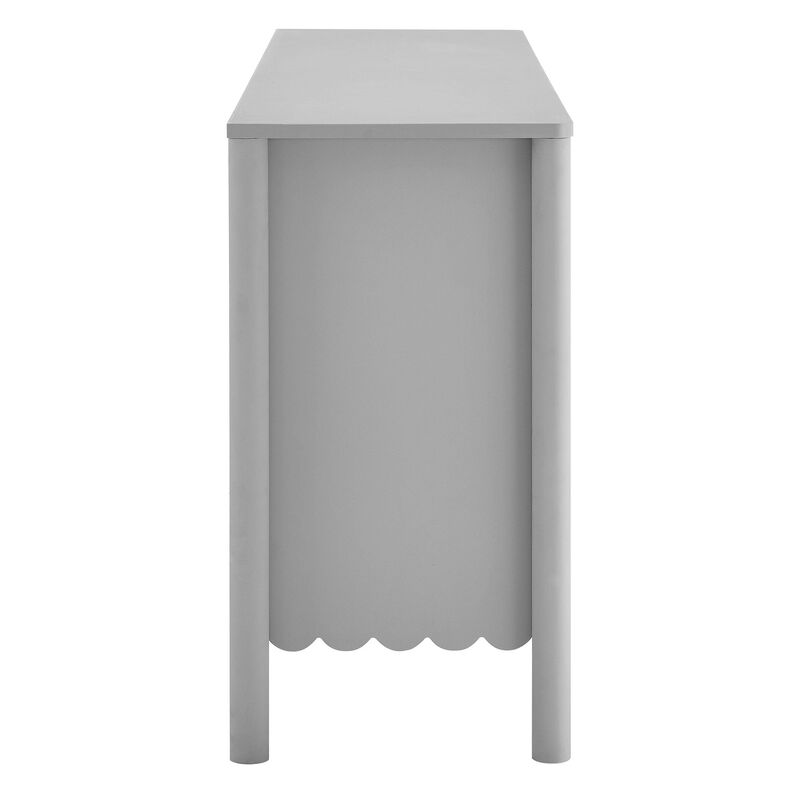 Modway Emmeline 4-Door Scalloped Sideboard in Sage image number 6