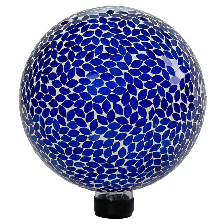 Sunnydaze 10" Mosaic Glass Gazing Ball for Garden, Globe for Outdoor Decor