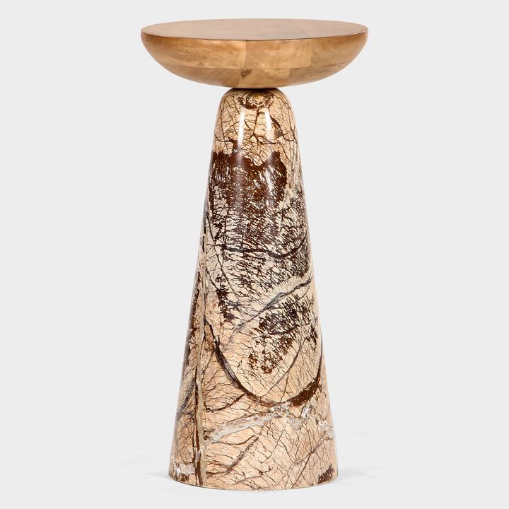 Twin Drink Table - Brown