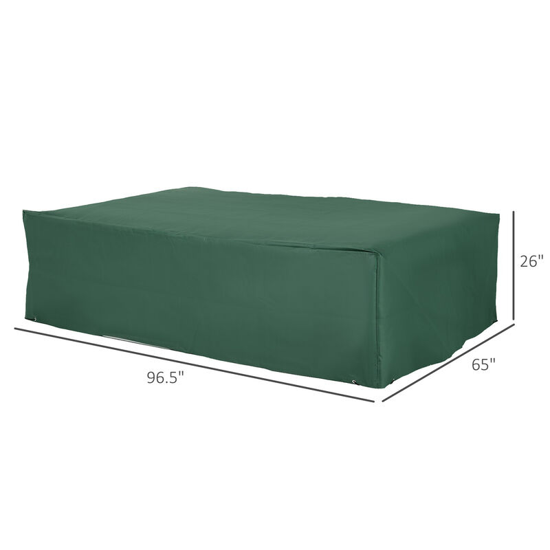 Hivvago Waterproof Patio Furniture Cover for Sectional Sofa image number 2