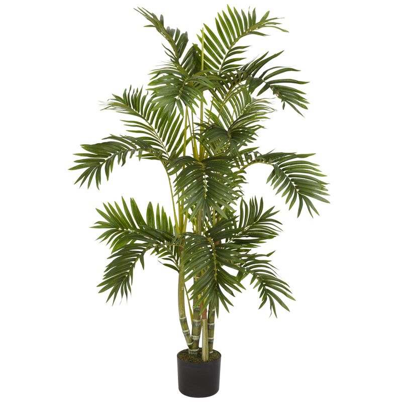 Hivvago 4' Areca Palm Silk Tree