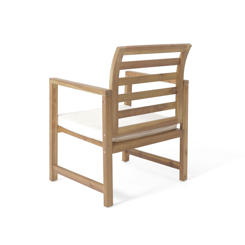 Merax Outdoor Acacia Wood Club Chairs