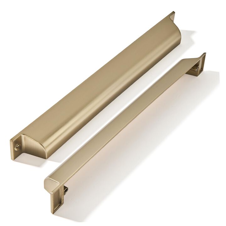 ZAUYX 2 Pack 7 Inch Center to Center Champagne Bronze Cabinet Cup Pulls Drawer Pulls Kitchen Hardware Honey Bronze Channing Cup