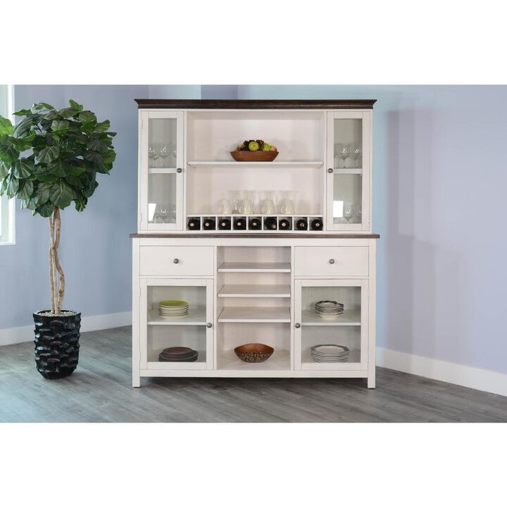 Sunny Designs Carriage House Wood Buffet & Hutch