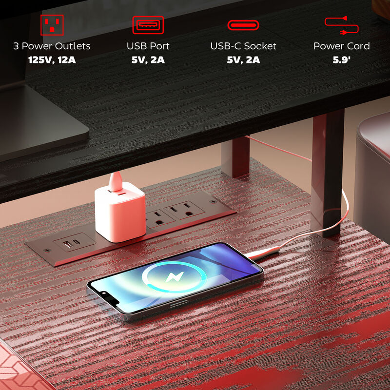 Modern computer desk - Stylish and functional design for home office or workspace