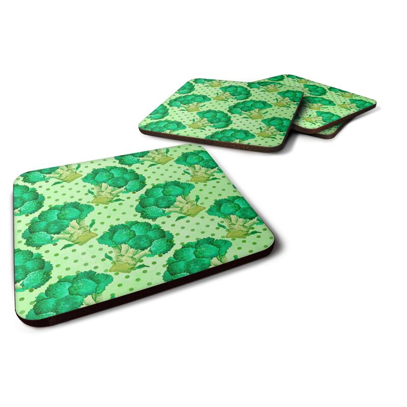 Caroline's Treasures Watercolor Broccoli Decorative coasters, 3.5, Multicolor