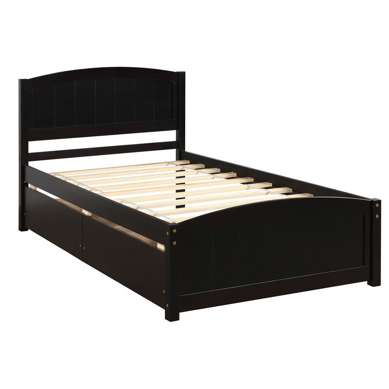 Merax Platform Bed with Two Drawers