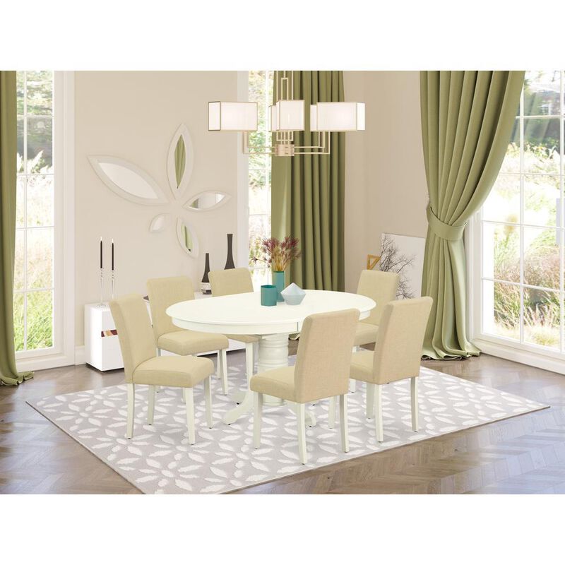 Dining Room Set Linen White