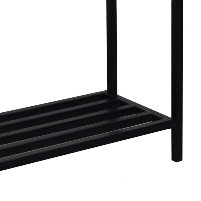 Carolina Living Ryan Console Table - Chestnut/Black
