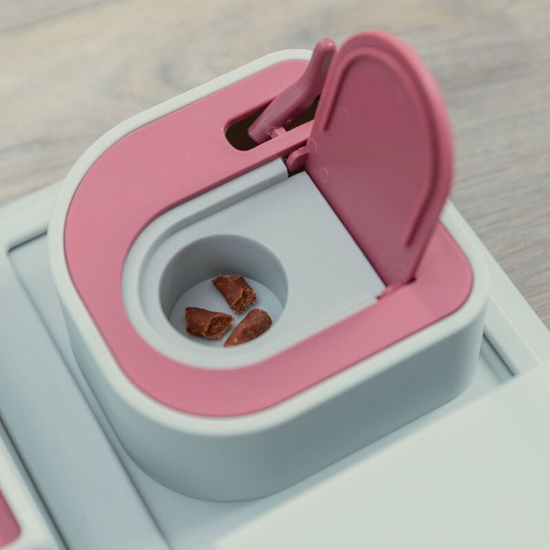 TRIXIE Poker Box Strategy Game for Cats, Puzzle Toy, Treat Dispenser, Interactive Play image number 4