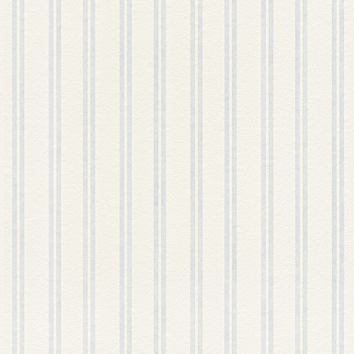 Elliott White Paintble Stripe Wallpaper