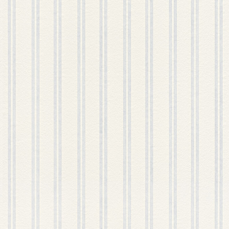 Elliott White Paintble Stripe Wallpaper image number 0