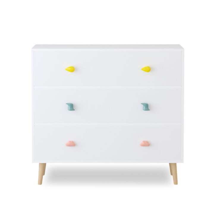 3-Drawer Dresser for Baby Room &ndash; Nursery Storage Cabinet for Toddlers
