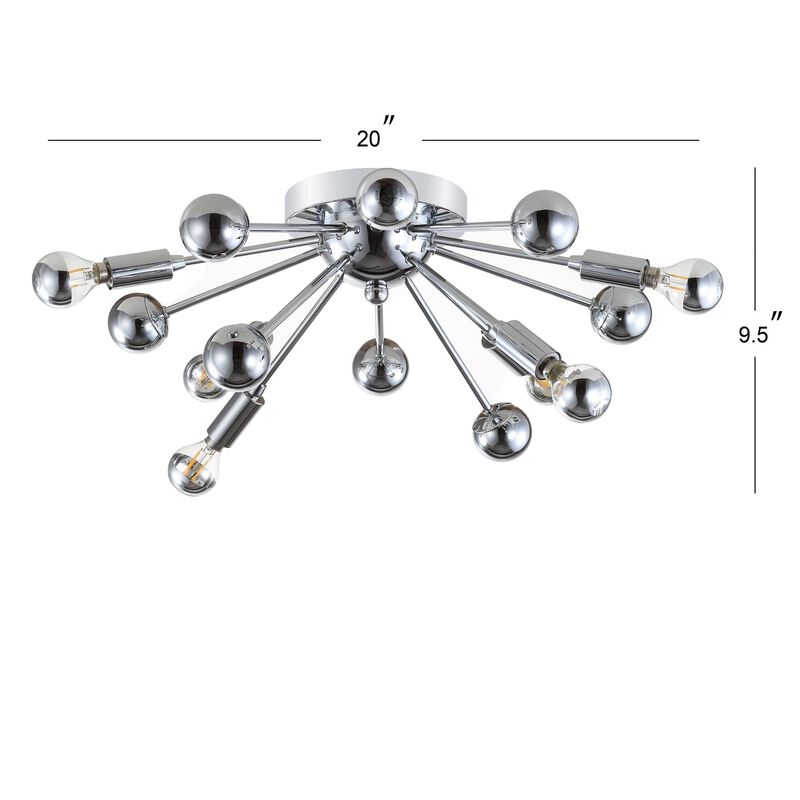 Copernicus 7-Light Metal LED Flush Mount