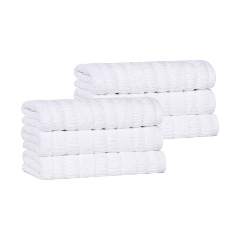 6 Piece Hand Towel Set in Viscose Cotton Blend for Everyday Use image number 0
