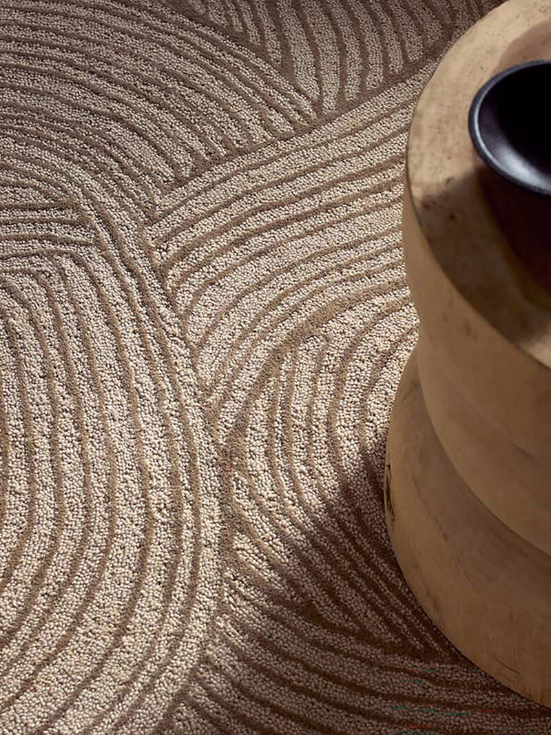 Etho by Nikki Chu Linette Tan/Taupe 7'9" x 9'9" Rug image number 2