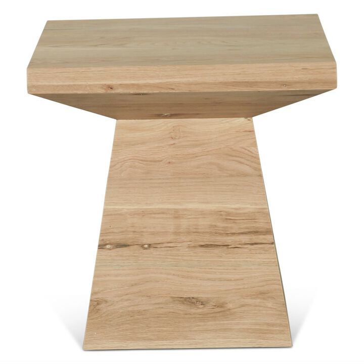 World Interiors Incus 24" Side Table in Oak