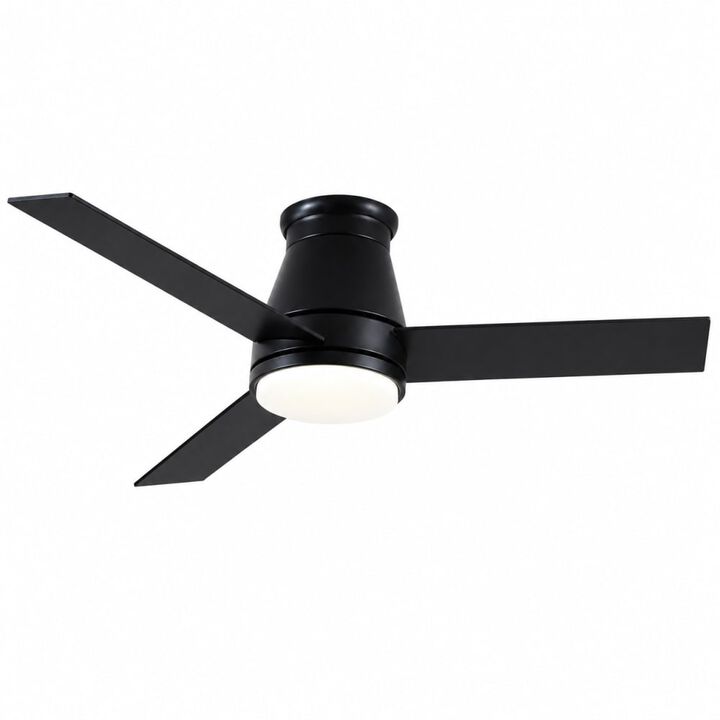 ELEMENT ACE 48 Inch Low Profile Ceiling Fan with Integrated Dimmable LED Light Kit, Reversible Motor, Remote Control, Energy Efficient for Medium Sized Residential and Commercial Spaces.