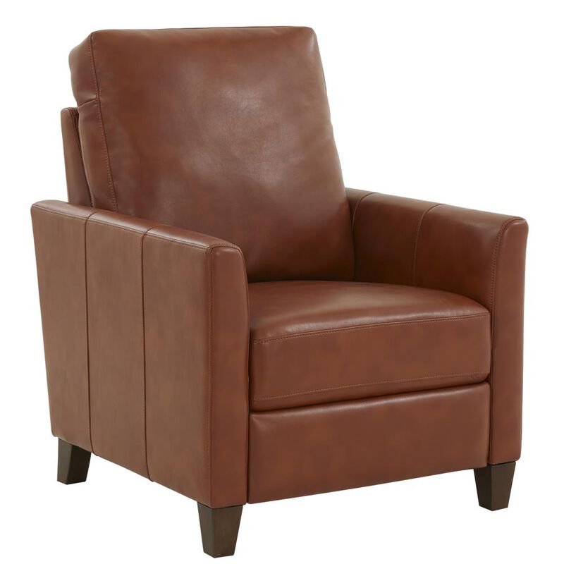 Comfort Pointe Penny Caramel Faux Leather Modern Recliner