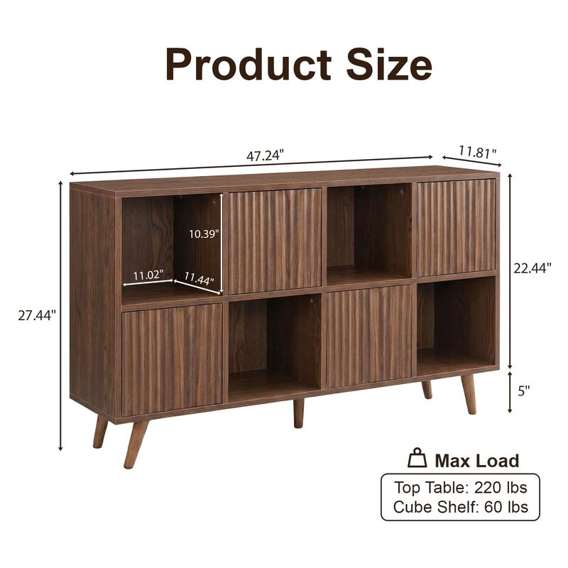 Salpra Bookcase 8 Cube Storage Organizer image number 9