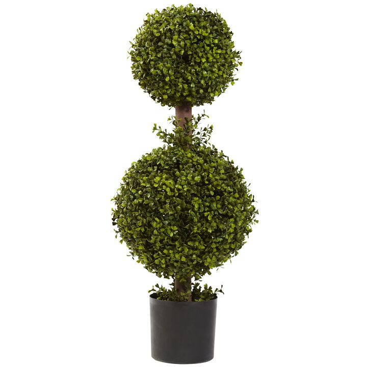 HomPlanti 35 Inches Double Boxwood Topiary