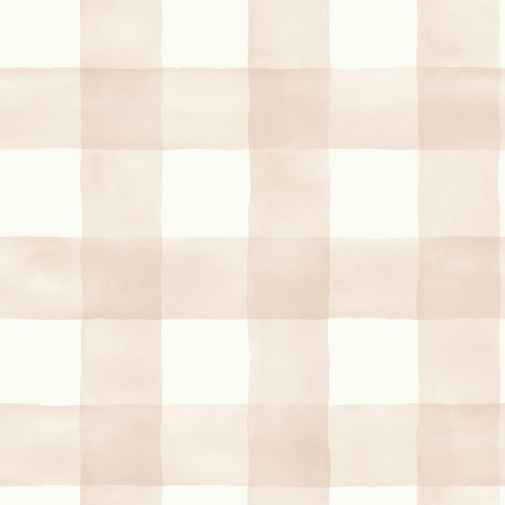 Magnolia Home Watercolor Check Pink Peel & Stick Wallpaper